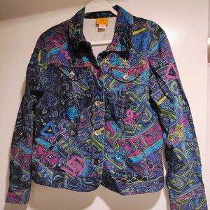 Intricately embellished Ruby Rd denim jacket